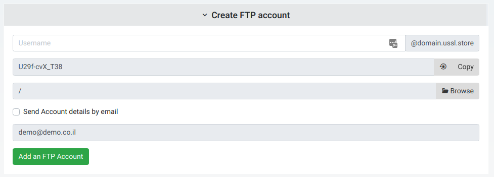 ××¡×¨ ×××¤××× alt ××ª××× × ×××; ×©× ××§×××¥ ××× add-ftp-account.png